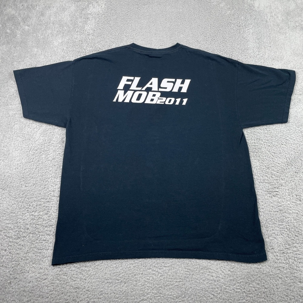 Monster Energy Flash Mob 2011 T-Shirt Mens XL Black Graphic Promo Heavy Cotton - Picture 2 of 10